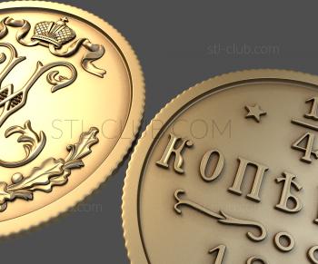 3D model Medal coin, 3d stl model (STL)